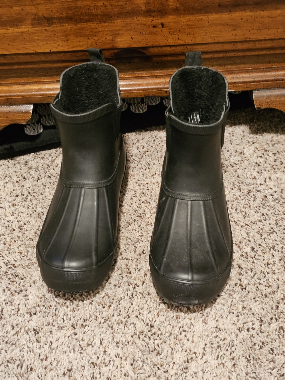 chooka Black Waterproof Ankle Rain Booties